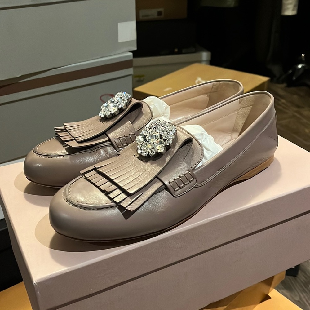 leather flats